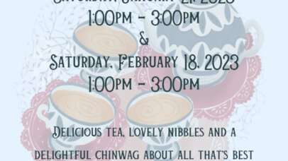 the westhampton free library presents tea and the bbc saturday, january 21, 2023 1:00pm - 3:00pm & saturday, february 18, 2023 1:00pm - 3:00pm delicious tea, lovely nibbles and a delightful chinwag about all that's best about the bbc. we're chuffed! registration is limited and required. register in-person, by phone, or online at: https://westhamptonlibrary.librarymarket.com/event/tea-and-bbc-o