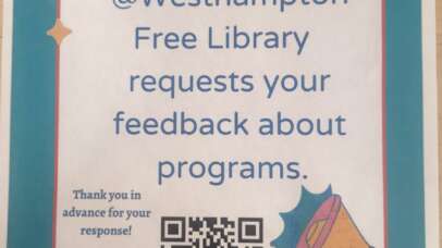 the idea place @westhampton free library requests your feedback about programs. thank you in advance for your response!