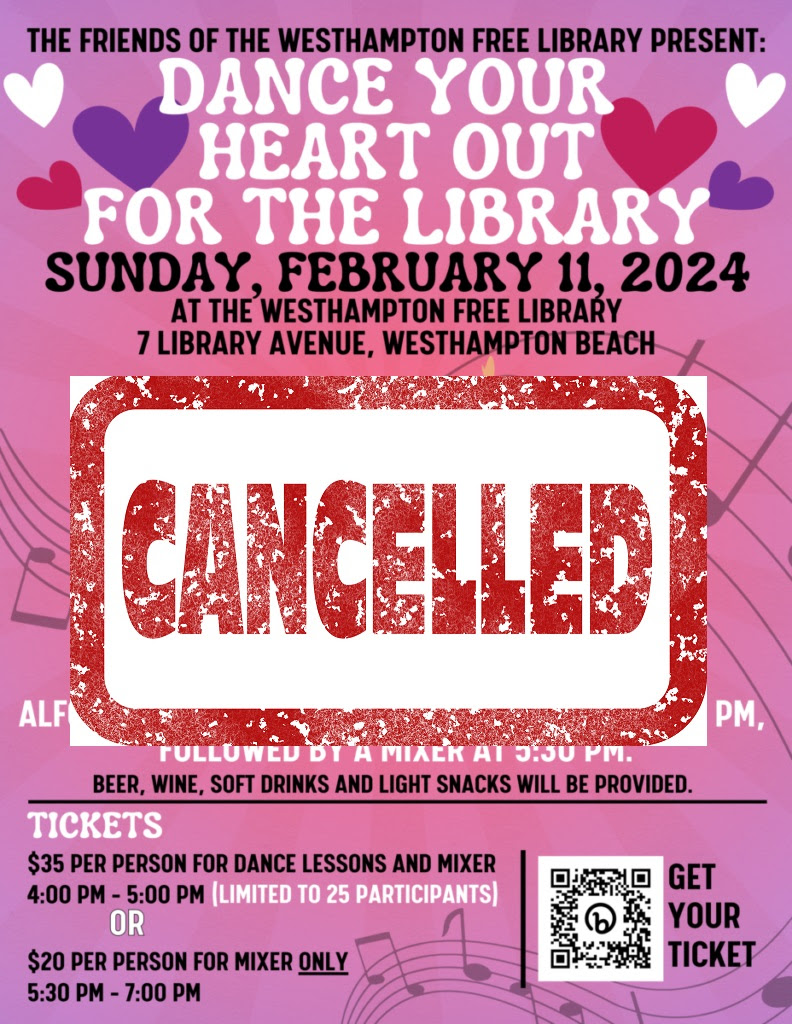 Dance Your Heart Out for the Library Event Cancelled